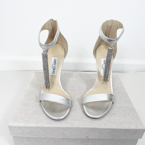 New Jimmy Choo Viola 100 Crystal Heels - Picture 1 of 11